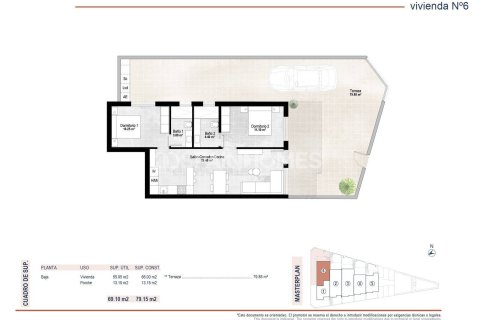 Appartamento in vendita a San Pedro del Pinatar, Murcia, Spagna 2 camere da letto, 92 mq. N° 167358 - foto 11