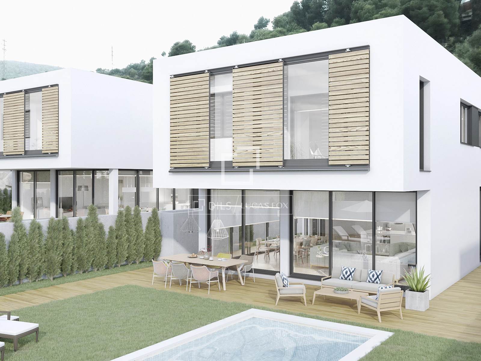 Villa en Castelldefels, Barcelona, España 4 dormitorios, 262 m2 No. 192677