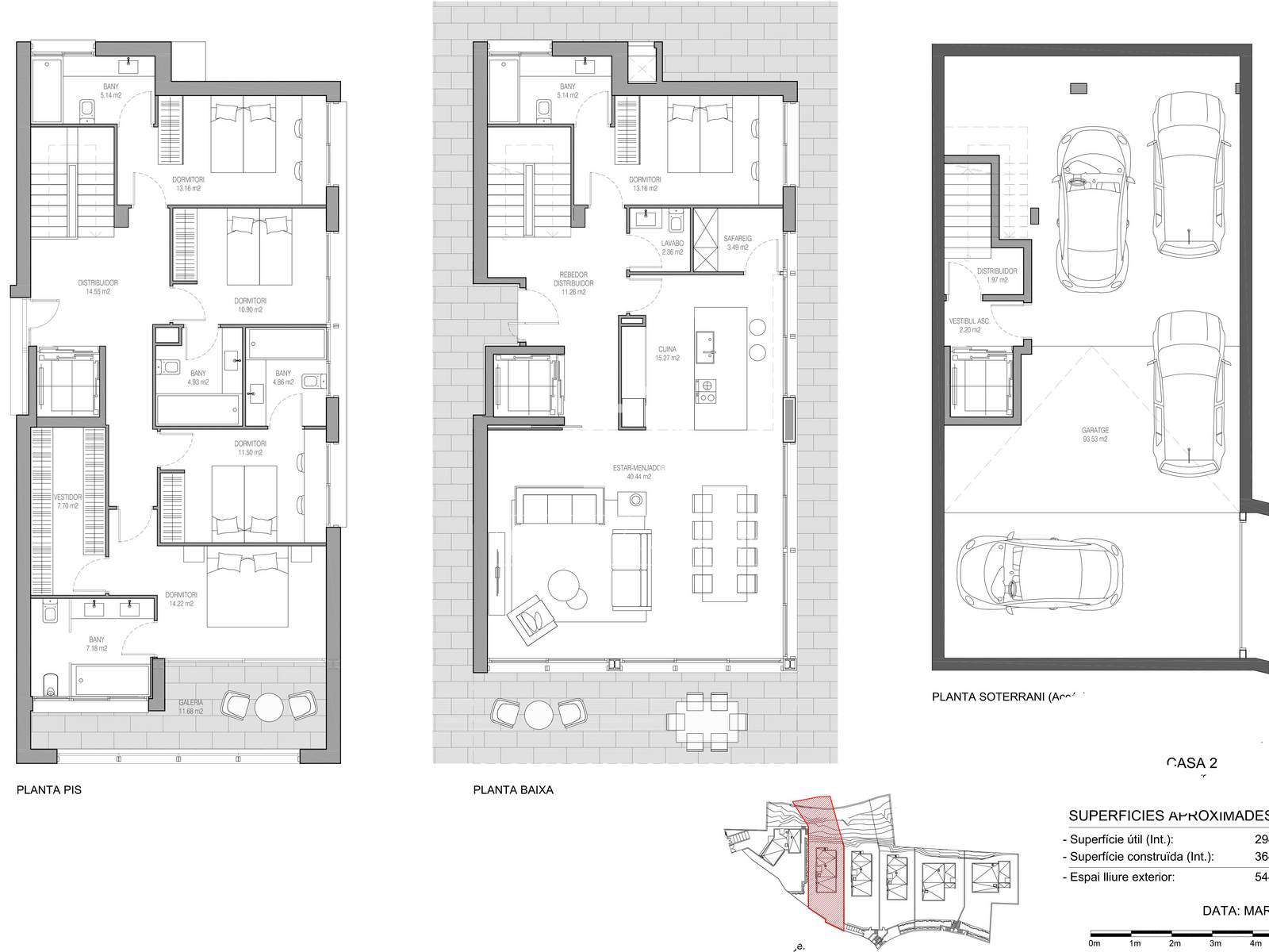 Villa en Castelldefels, Barcelona, España 4 dormitorios, 262 m2 No. 192677