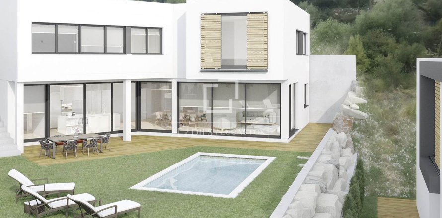 Villa i Castelldefels, Barcelona, Spanien 4 sovrum, 262 kvm. Nr. 192677