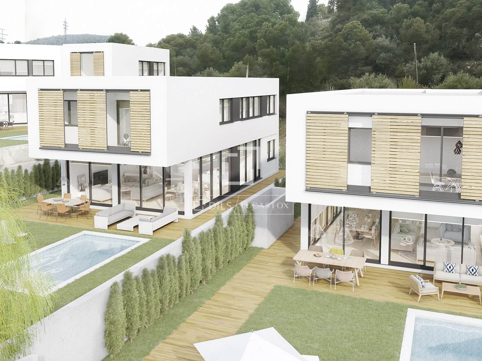 Villa en Castelldefels, Barcelona, España 4 dormitorios, 262 m2 No. 192677