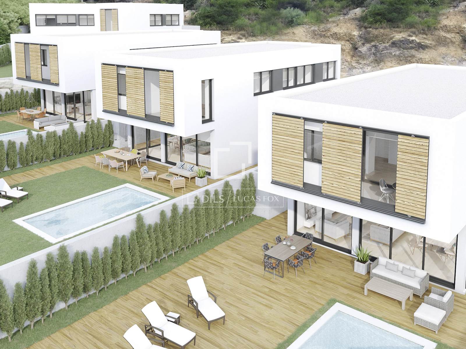 Villa en Castelldefels, Barcelona, España 4 dormitorios, 262 m2 No. 192677