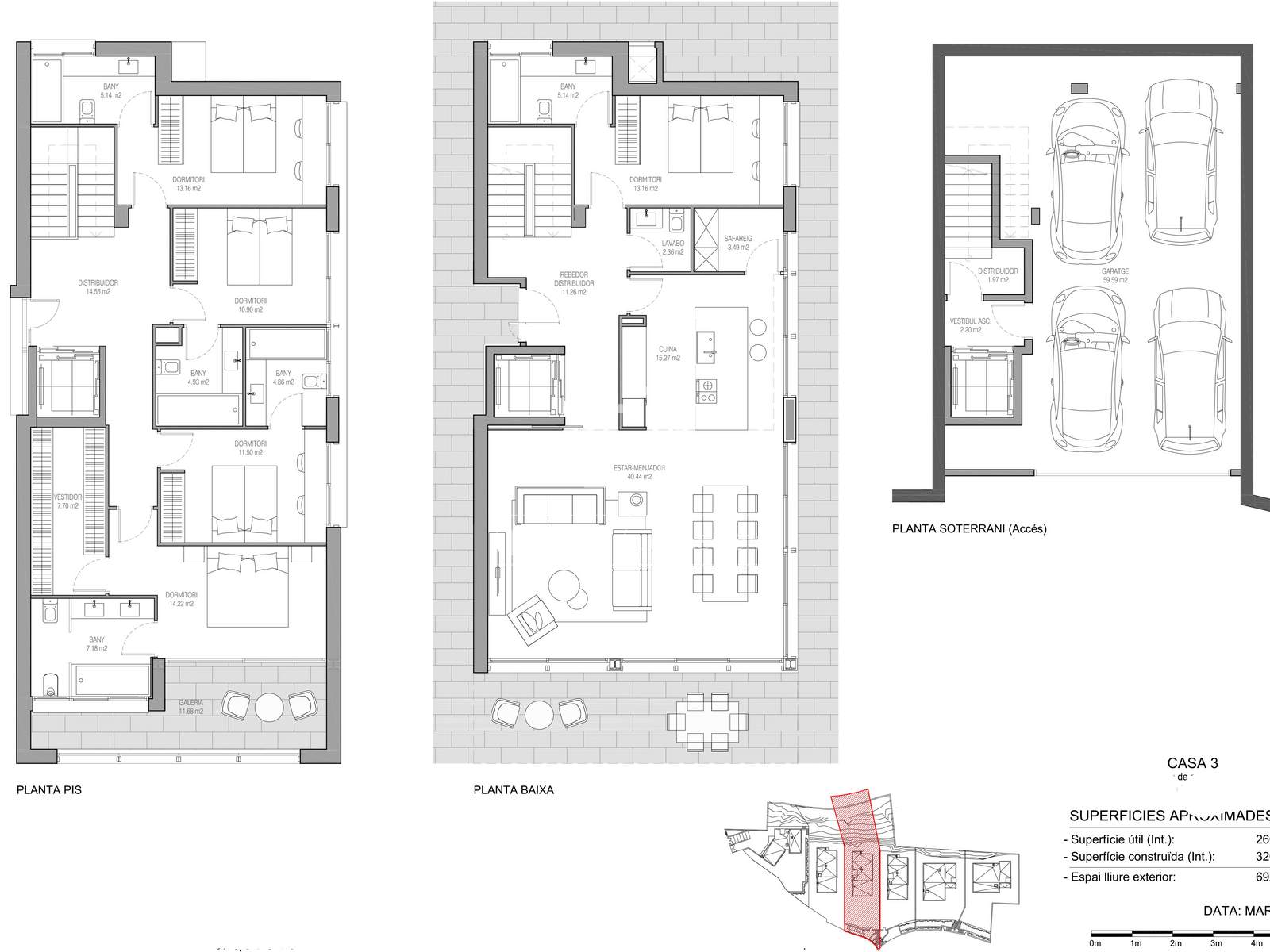 Villa en Castelldefels, Barcelona, España 4 dormitorios, 262 m2 No. 192677