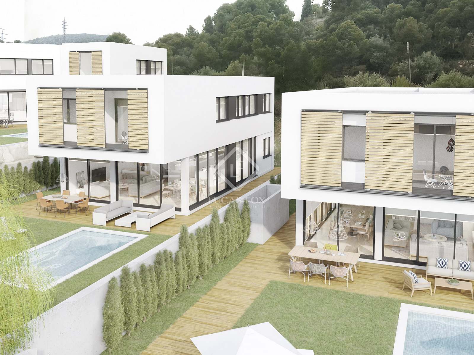 Villa en Castelldefels, Barcelona, España 4 dormitorios, 262 m2 No. 192677