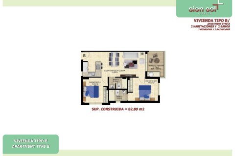 Dzīvoklis pārdošanā Torrevieja, Alicante, Spānijā 2 istabas, 67 m2 Nr. 166012 - attēls 6