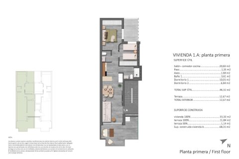 Wohnung zum Verkauf in Torre de la Horadada, Alicante, Spanien 2 Schlafzimmer, 68 m2 Nr. 151721 - Foto 26