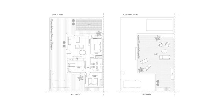 Villa floor plan «3BR-2», 3 bedrooms in Residencial Breathe III