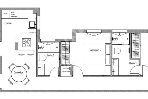 Apartamento en venta en Madrid, España 2 dormitorios, 103 m2 No. 157168 - foto 8