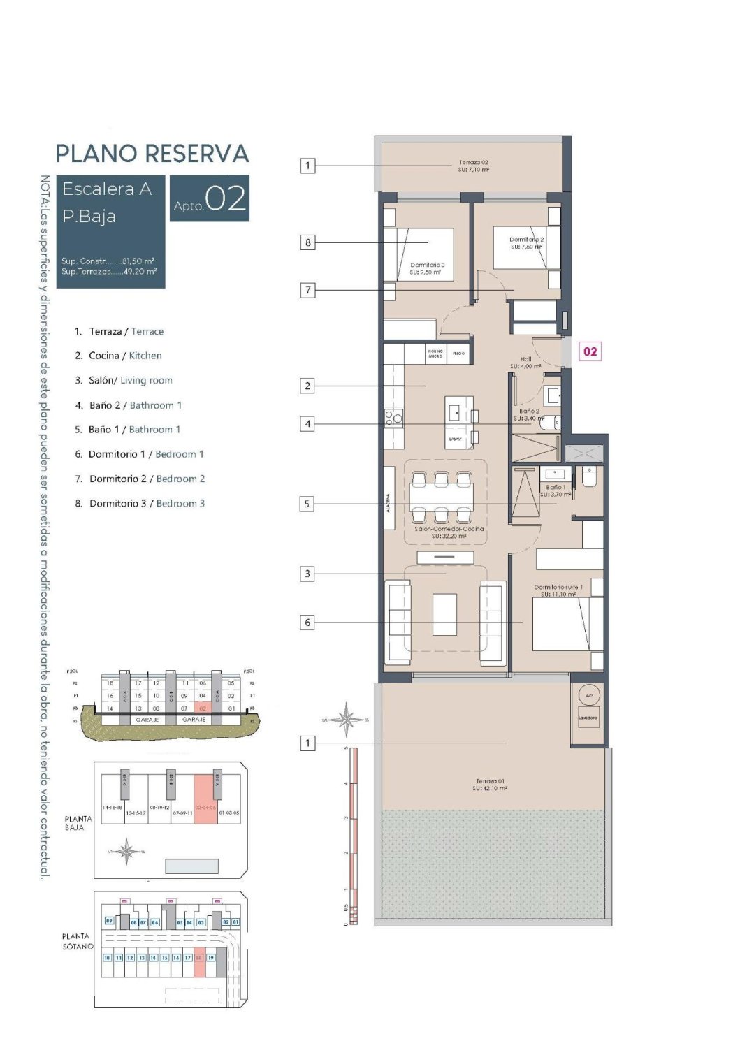 Huoneisto Benijofar, Alicante, Espanja 3 makuuhuonetta, 81 m2 No. 151601
