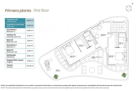 Продажа виллы в Ла Зения, Аликанте, Испания 3 спальни, 203м2 №151600 - фото 21