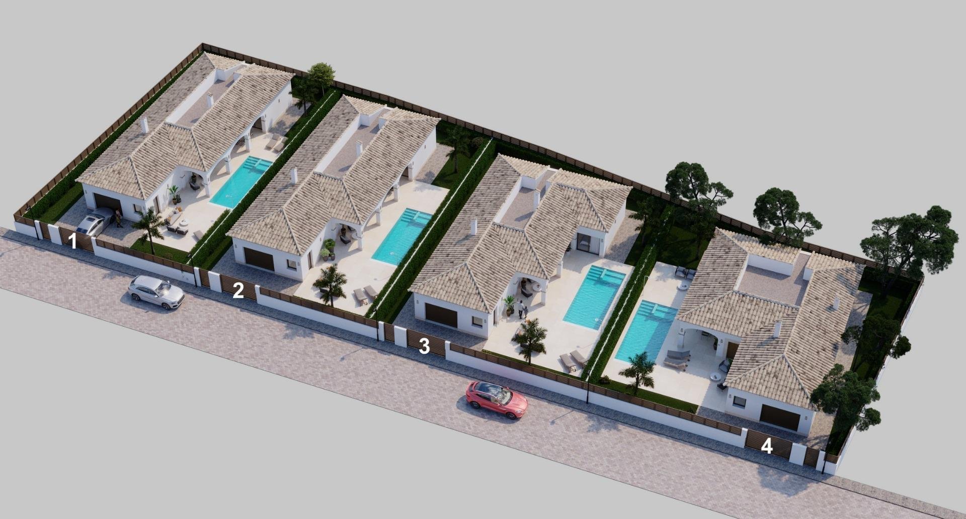 Villa i San Pedro del Pinatar, Murcia, Spanien 3 sovrum, 159 kvm. Nr. 138308