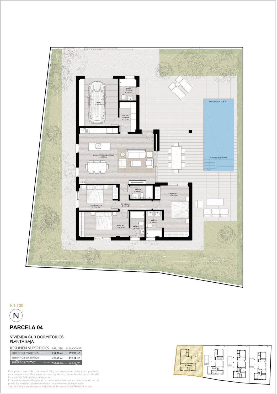 Villa i San Pedro del Pinatar, Murcia, Spanien 3 sovrum, 159 kvm. Nr. 138308