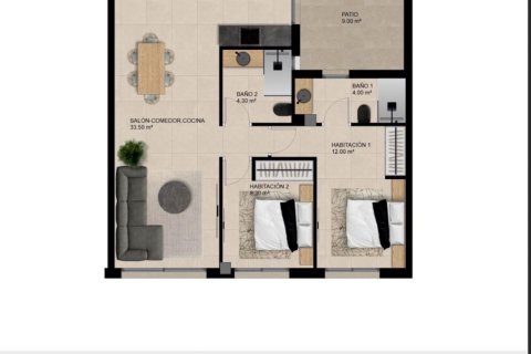 Apartment for sale in Elche, Alicante, Spain 2 bedrooms, 84.7 sq.m. No. 181643 - photo 7
