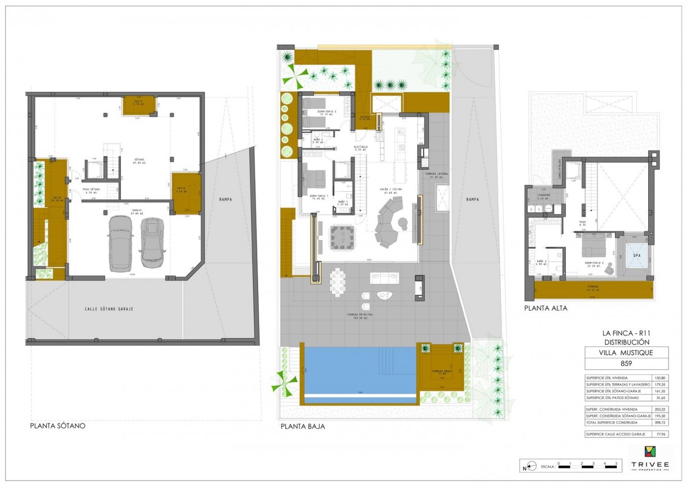 Villa i Algorfa, Alicante, Spanien 3 sovrum, 203 kvm. Nr. 179390