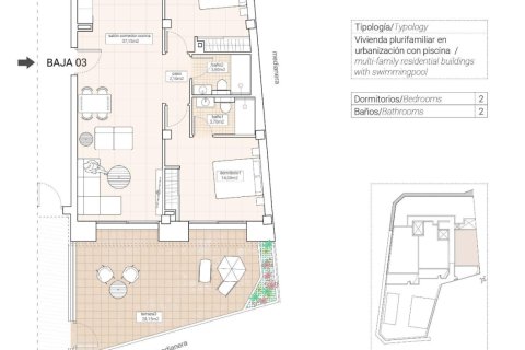 Dzīvoklis pārdošanā Hondon De Las Nieves, Alicante, Spānijā 2 istabas, 90 m2 Nr. 135376 - attēls 9