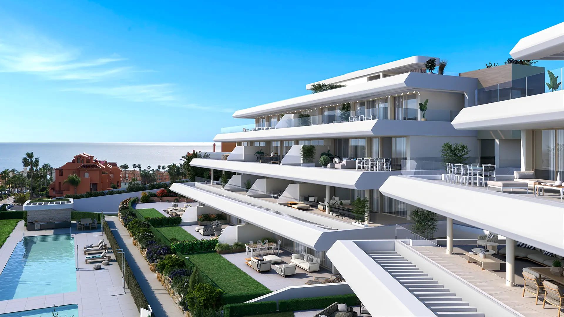Bungalow a Estepona, Malaga, Spagna 2 camere da letto, 161 mq. N° 137223