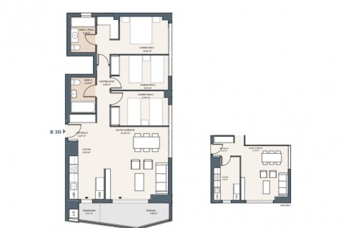 Huoneisto myytävänä Alicante, Espanja, 3 makuuhuonetta, 102 m2 No. 116569 - kuva 3