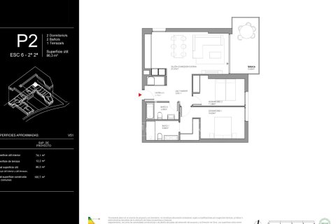 Dzīvoklis pārdošanā Cubelles, Barcelona, Spānijā 2 istabas, 74 m2 Nr. 150611 - attēls 18
