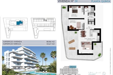 Apartamento en venta Mil Palmeras, Alicante, España 2 dormitorios, 80 m2 No. 134008 - foto 11