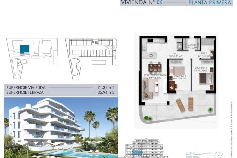 Appartamento in vendita Mil Palmeras, Alicante, Spagna 2 camere da letto, 71 mq. N° 134007 - foto 11