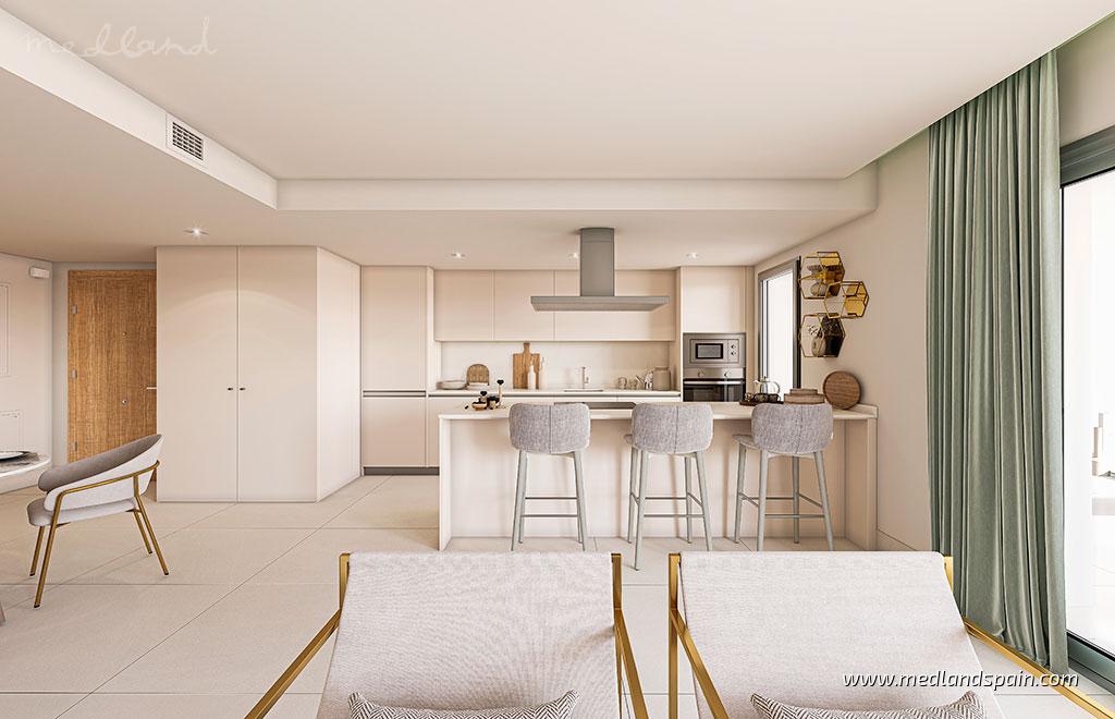 Apartment à Manilva, Malaga, Espagne 3 chambres, 103 m2 No. 166679