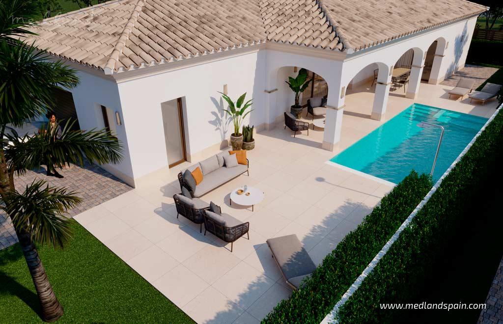 Villa en Lo Pagán, Murcia, España 3 dormitorios, 159 m2 No. 139681
