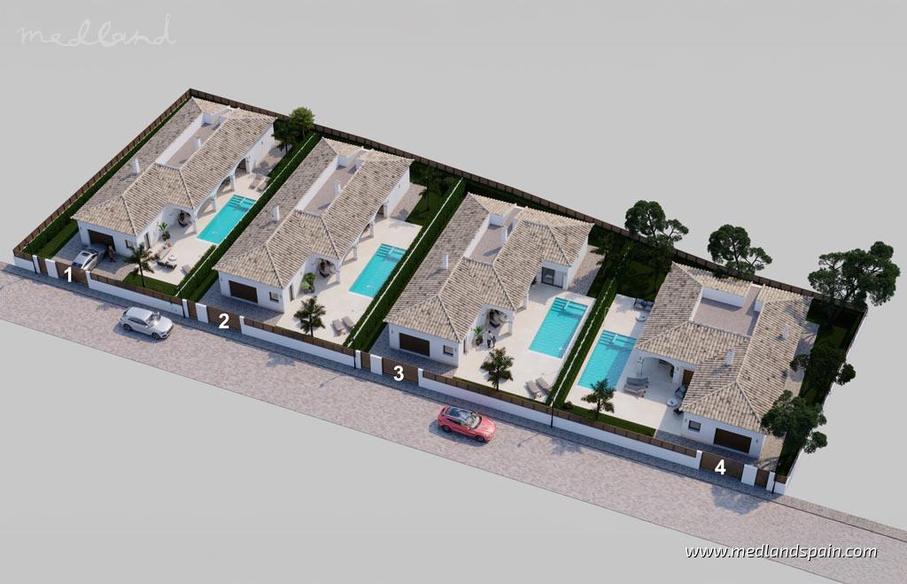 Villa en Lo Pagán, Murcia, España 3 dormitorios, 159 m2 No. 139681