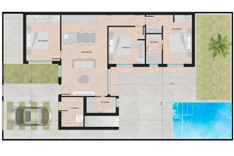 Villa till salu Torre-Pacheco, Murcia, Spanien 3 sovrum, 80 kvm. Nr. 134275 - foto 5