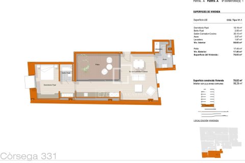 Dzīvoklis pārdošanā Barcelona, Spānijā 1 istaba, 79 m2 Nr. 150766 - attēls 13