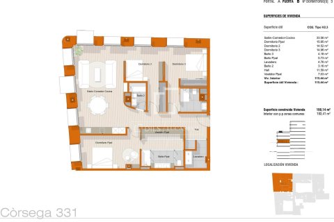 Dzīvoklis pārdošanā Barcelona, Spānijā 3 istabas, 150 m2 Nr. 150764 - attēls 13