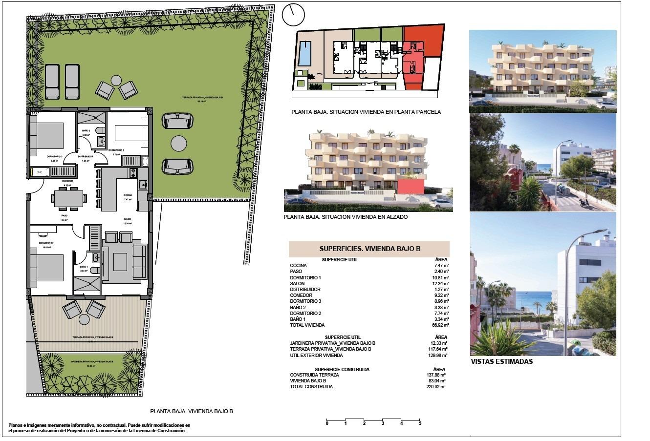 Dzīvoklis El Campello, Alicante, Spānijā 3 istabas, 83 m2 Nr. 148800