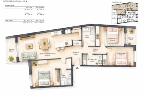 Apartment à vendre à A Coruna, Espagne, 3 chambres, 115 m2 No. 157327 - photo 16