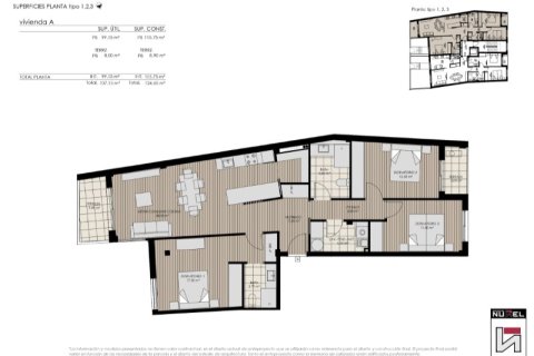 Apartamento en venta en La Coruña, España 3 dormitorios, 115 m2 No. 157326 - foto 15