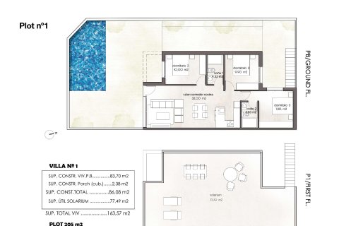 Huvila myytävänä Pilar de la Horadada, Alicante, Espanja, 3 makuuhuonetta, 83 m2 No. 149254 - kuva 6