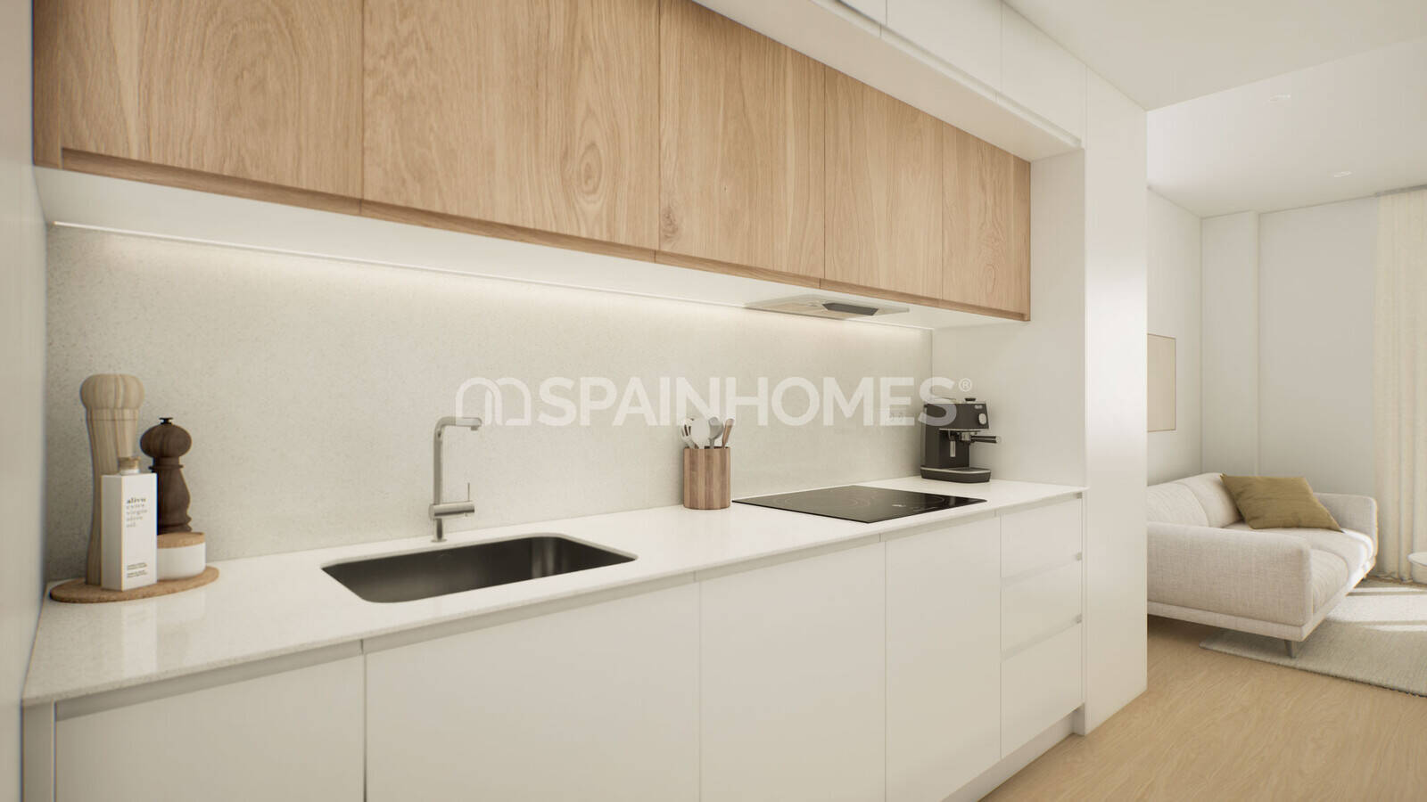 Apartment in Mijas, Malaga, Spain 3 bedrooms, 80 sq.m. No. 166560