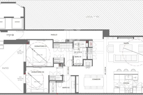 Apartamento en venta en Madrid, España 2 dormitorios, 105 m2 No. 158286 - foto 13
