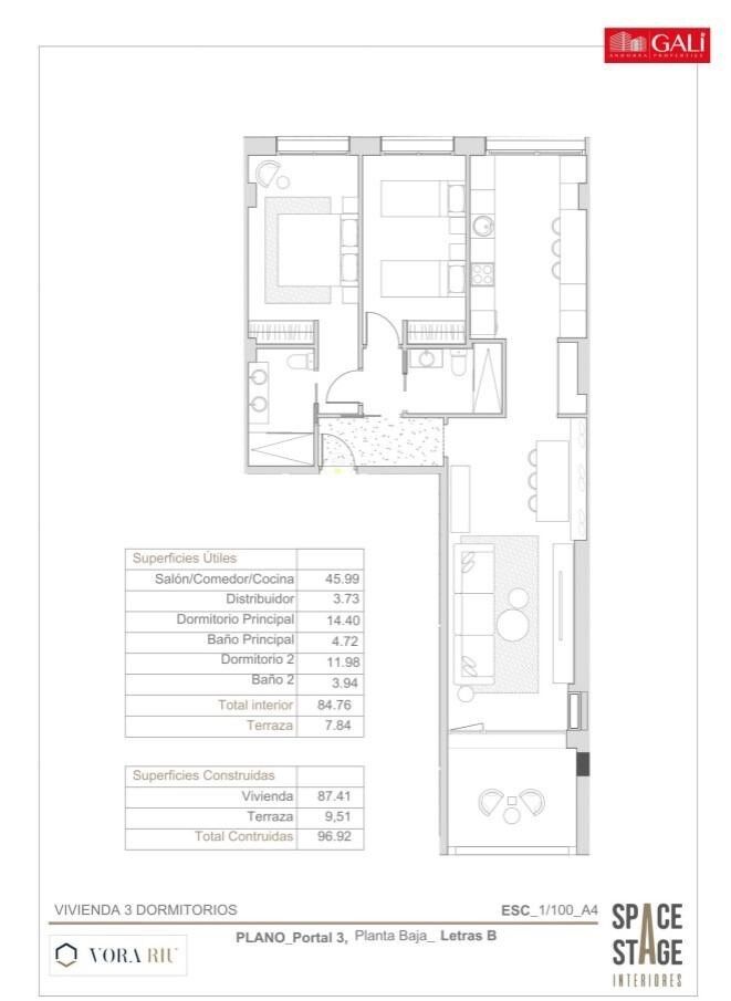 Huoneisto Principado De Andorra (Ninguna Poblacion Tiene C.P.), Lleida, Espanja 2 makuuhuonetta, 97 m2 No. 178498