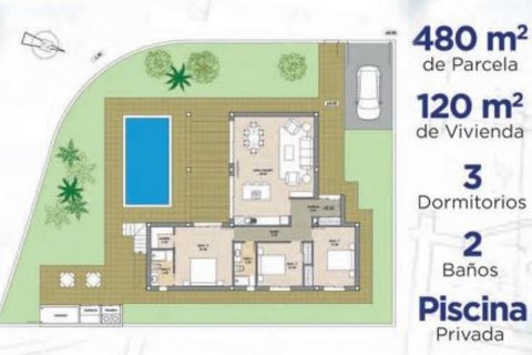 Villa en venta Polop, Alicante, España 3 dormitorios,  No. 80645 - foto 4