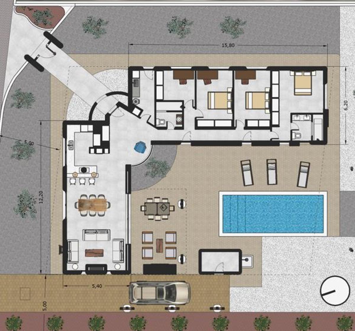 Villa in Polop, Alicante, Spanien 3 Schlafzimmer, 436 m2 Nr. 80643