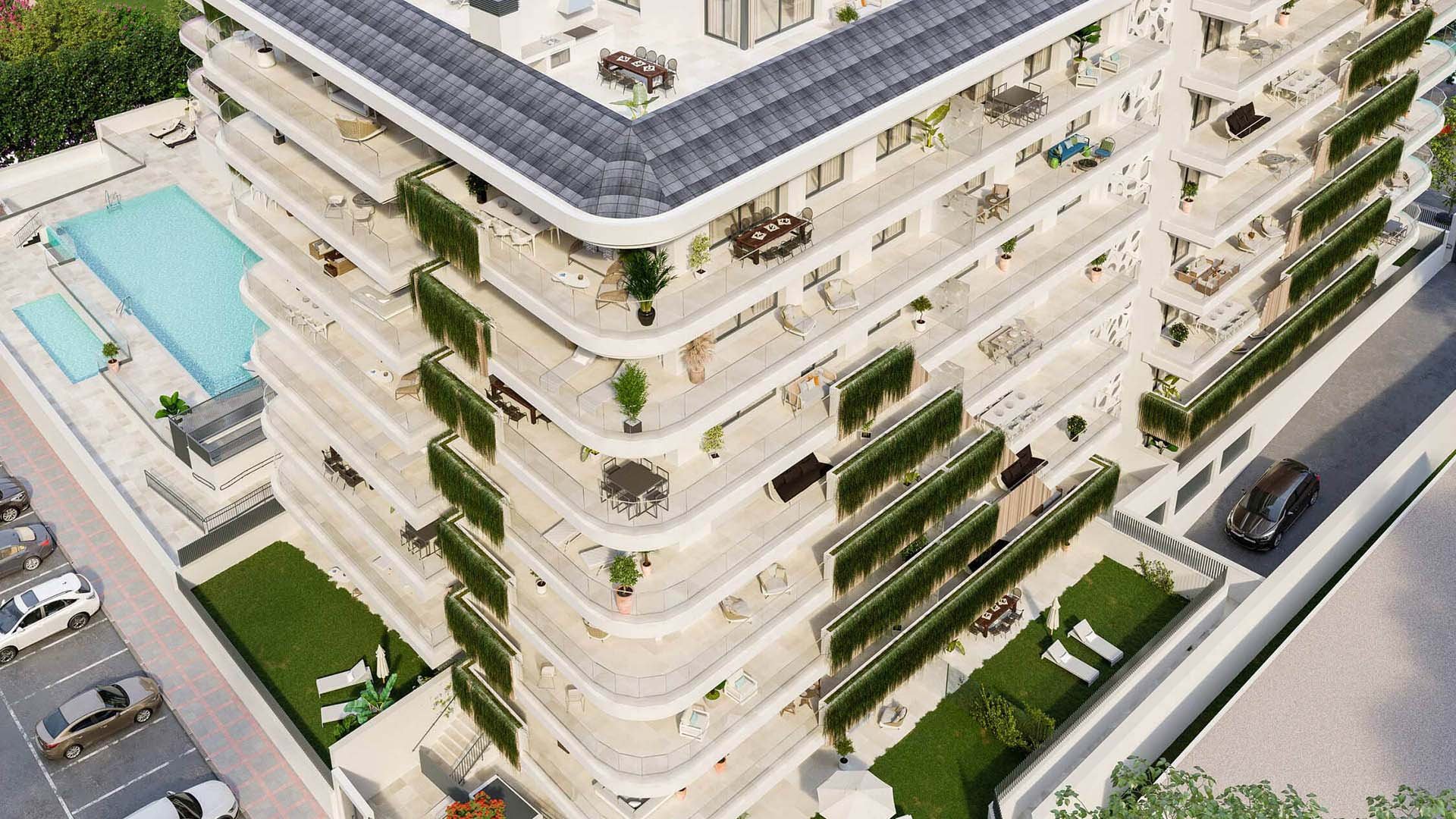 Huoneisto JADE Towers, Fuengirola, Malaga, Espanja 2 makuuhuonetta, 71.02 m2 No. 74688