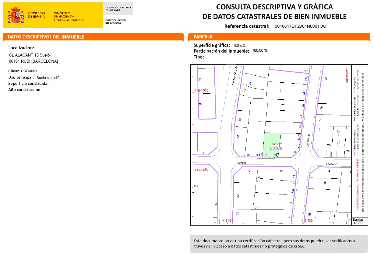Land in Rubi, Barcelona, Spanien Nr. 186262
