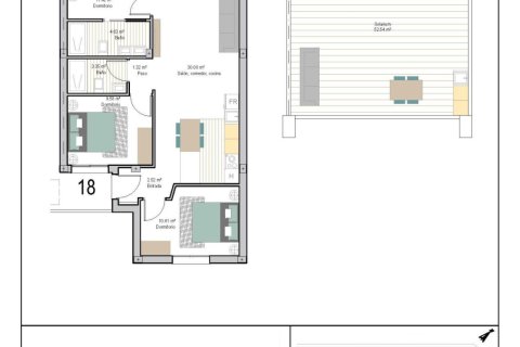 Ático en venta en Torre-Pacheco, Murcia, España 3 dormitorios, 86 m2 No. 187354 - foto 22