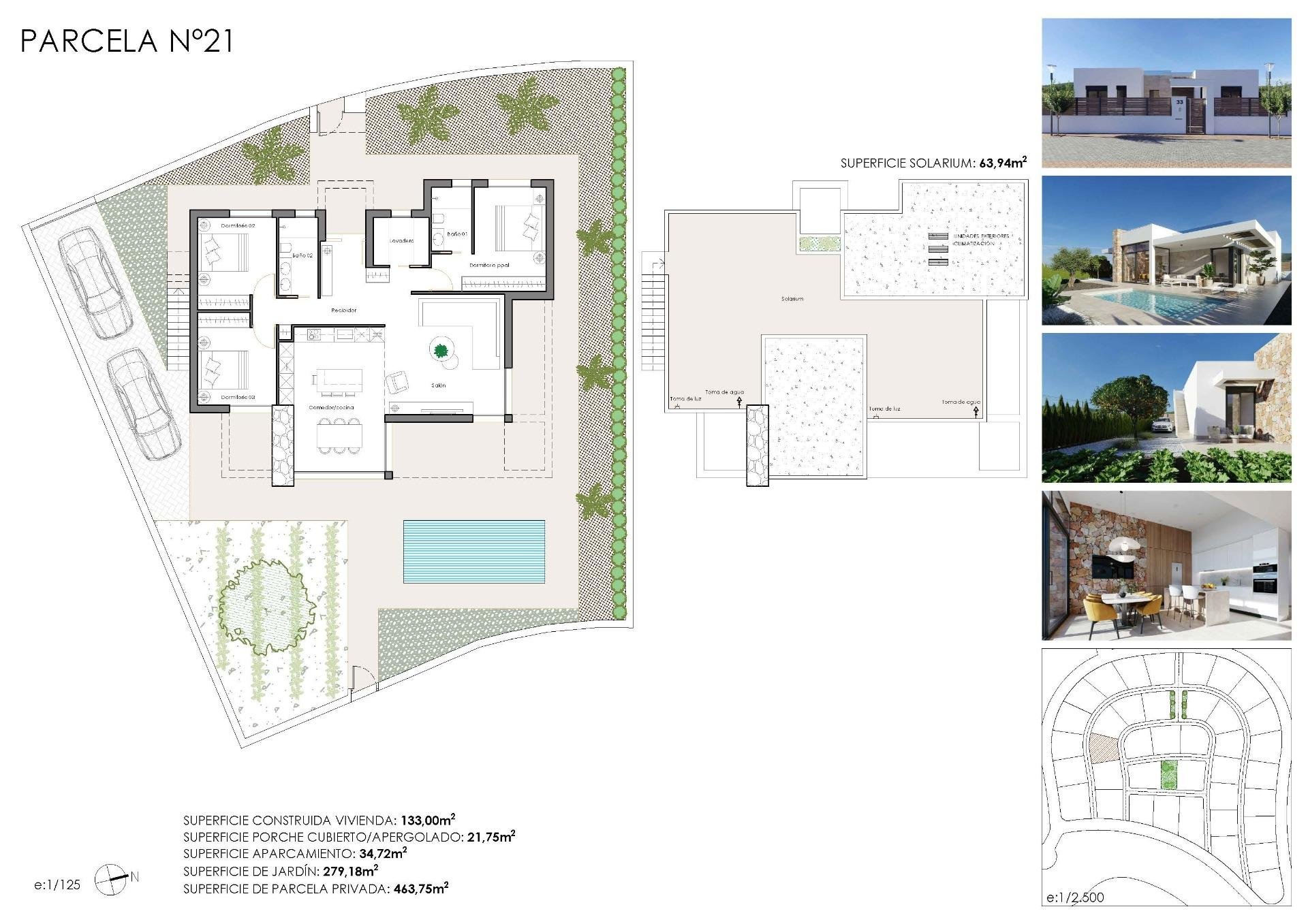 Villa en Fuente Alamo, Murcia, España 3 dormitorios, 133 m2 No. 135272
