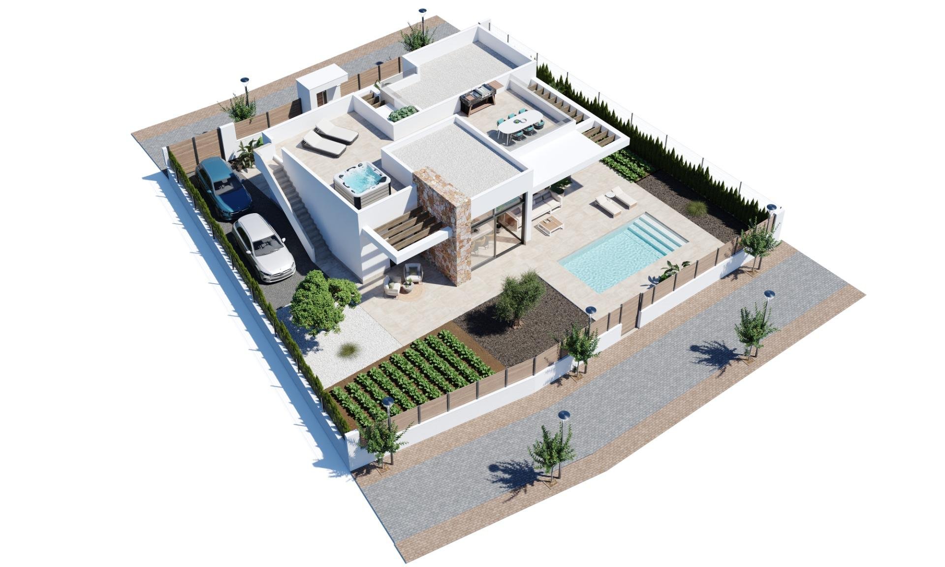 Villa en Fuente Alamo, Murcia, España 3 dormitorios, 133 m2 No. 135272