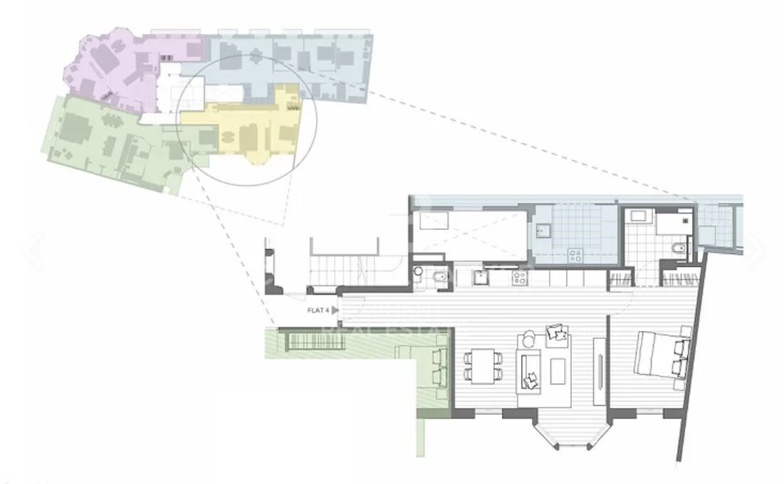 Dzīvoklis Barcelona, Spānijā 1 istaba, 70 m2 Nr. 157816