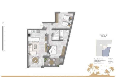 Penthouse à vendre à Guardamar del Segura, Alicante, Espagne, 2 chambres, 72 m2 No. 187365 - photo 8