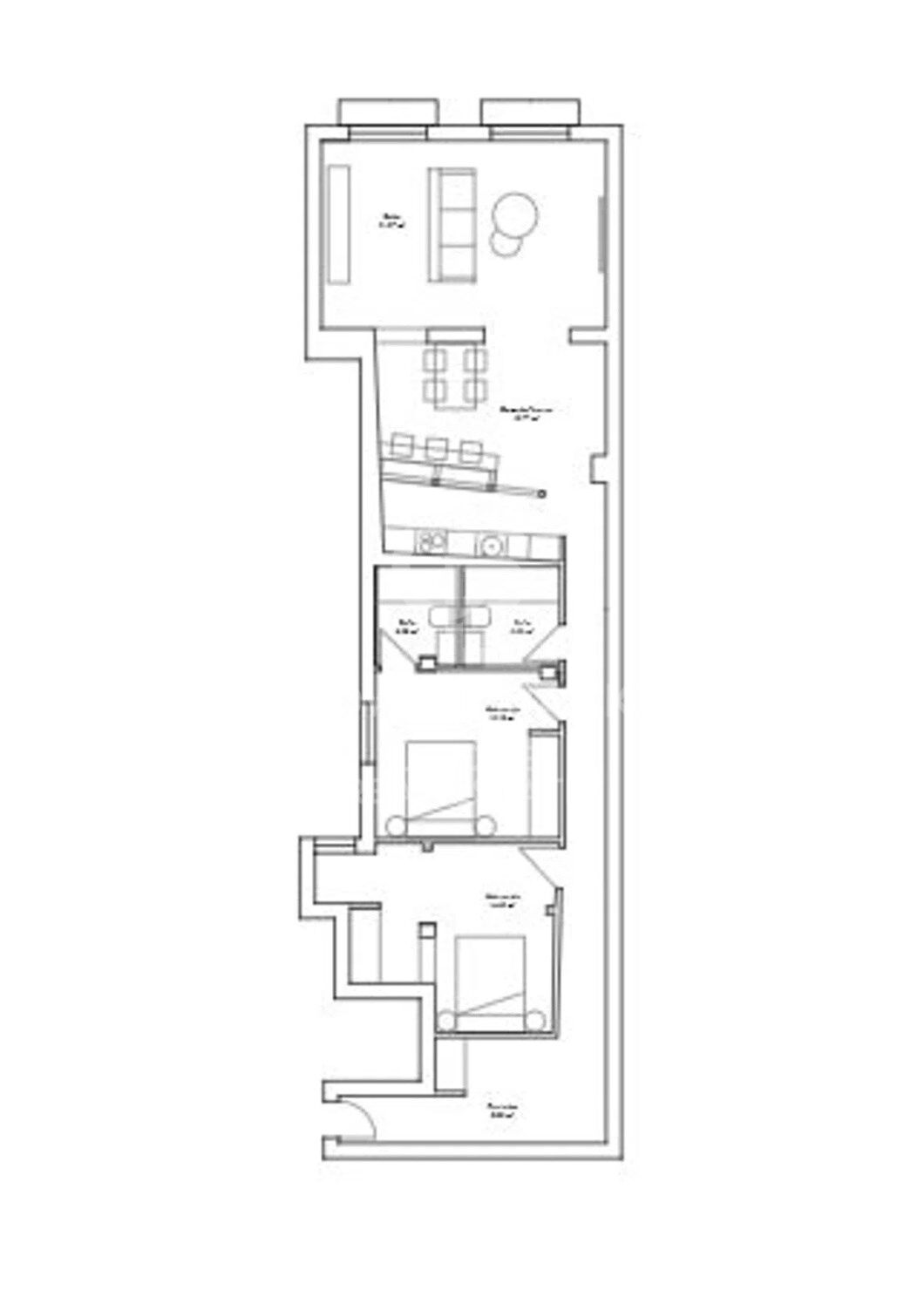 Appartamento a Madrid, Spagna 2 camere da letto, 124 mq. N° 179034