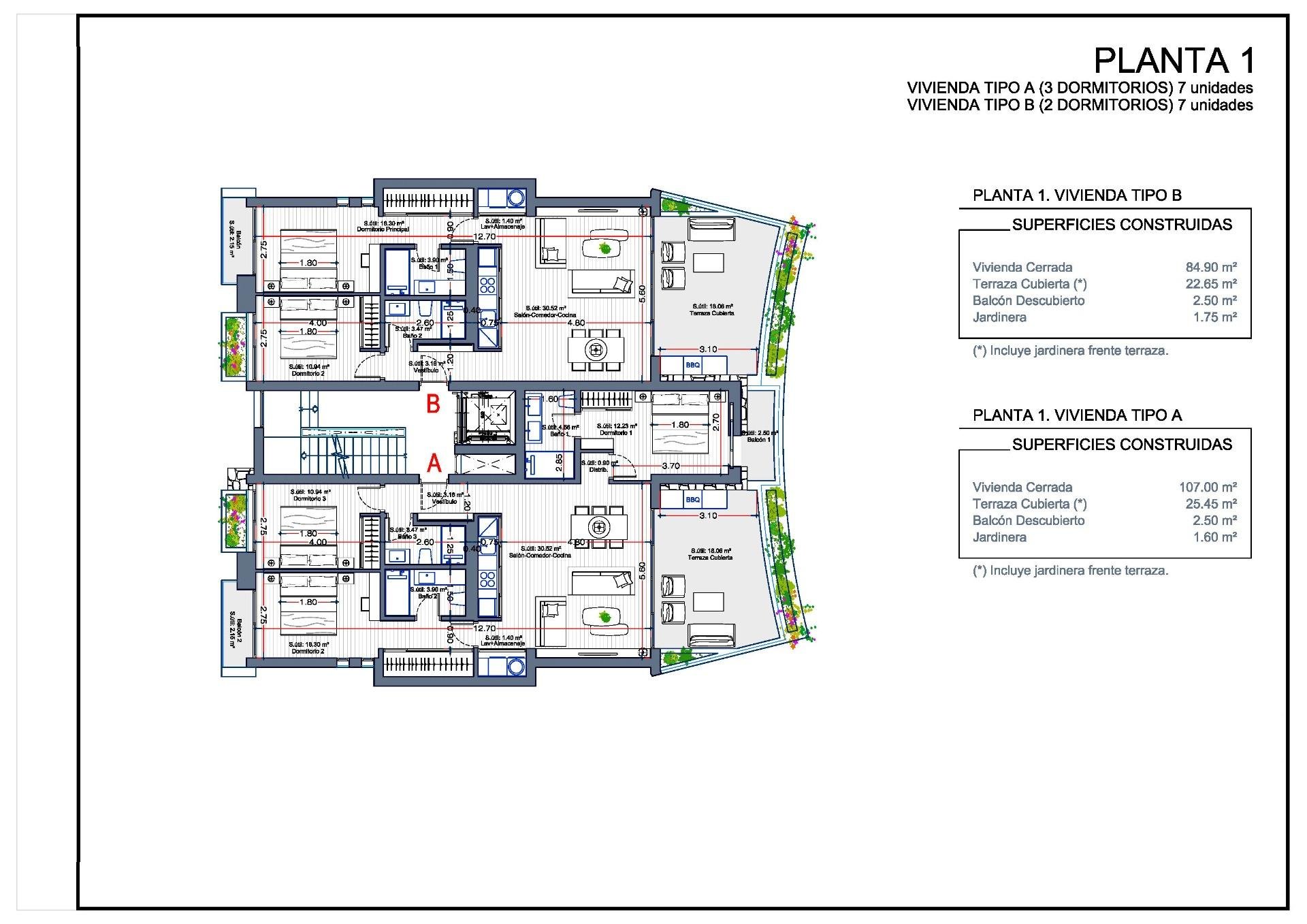 Huoneisto La Manga del Mar Menor, Murcia, Espanja 3 makuuhuonetta, 119 m2 No. 151768