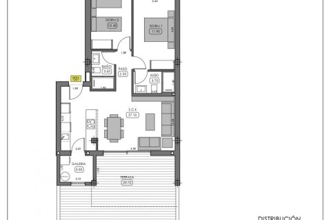 Bungalowi myytävänä Algorfa, Alicante, Espanja, 2 makuuhuonetta, 69 m2 No. 137103 - kuva 7