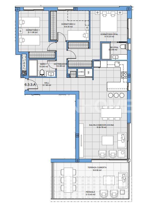 Apartment in Mijas, Malaga, Spain 2 bedrooms, 93 sq.m. No. 146546